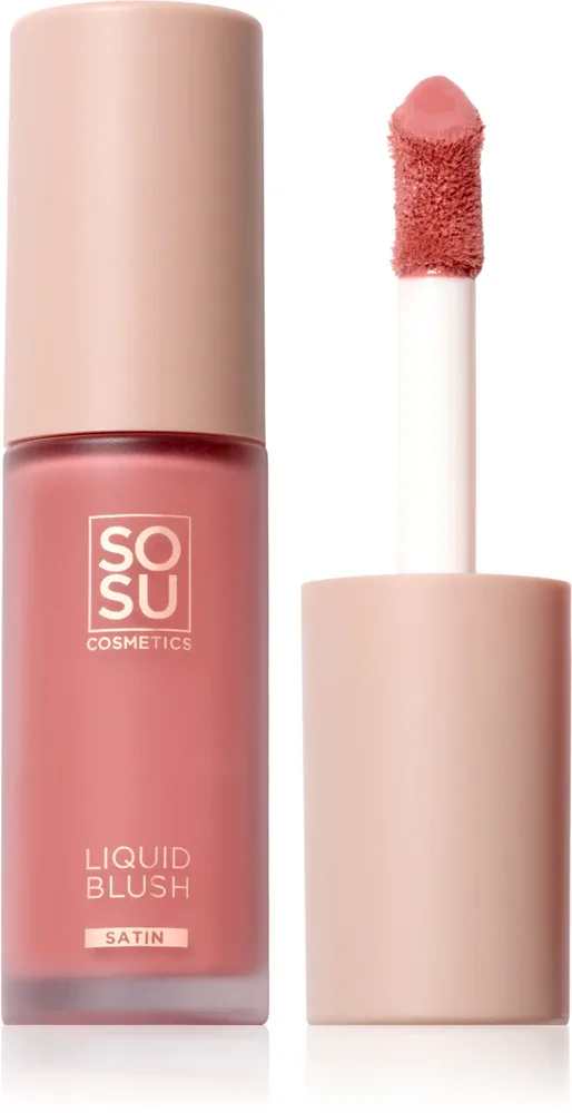 SOSU Cosmetics Liquid Blush Satin - Румяна в жидкой форме, 9 мл, оттенок Dusk