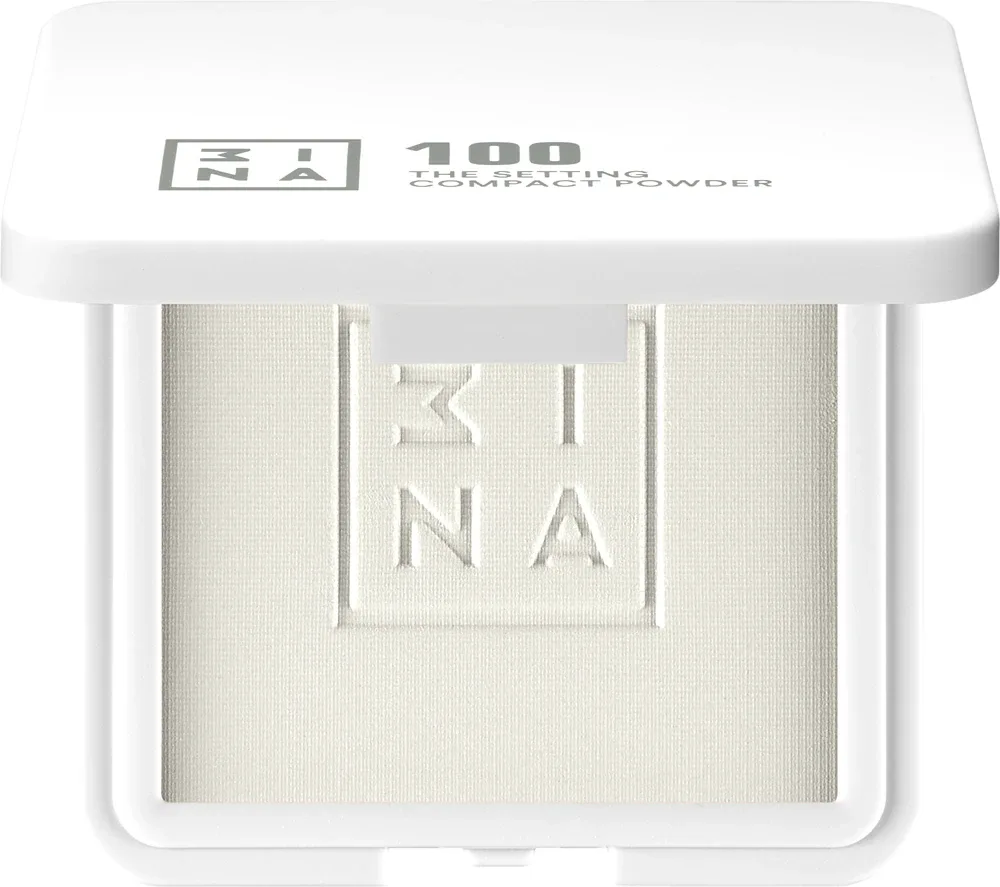 3INA The Setting Compact Powder - Прозрачная пудра в компакте, 11.5 г, оттенок 100