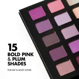 NOBEA Day-to-Day Rosy Glam Eyeshadow Palette - Палетка теней для век: палетка теней для век, 24 г — фото 3