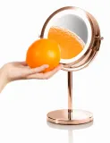 Зеркало косметическое RIO Rose gold mirror с подсветкой LED, увеличение 5х, 1 шт — фото 2