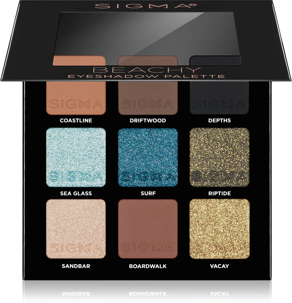 Sigma Beauty Party on The Go - Палетка теней для век: палетка теней для век, 9 г, оттенок Beachy