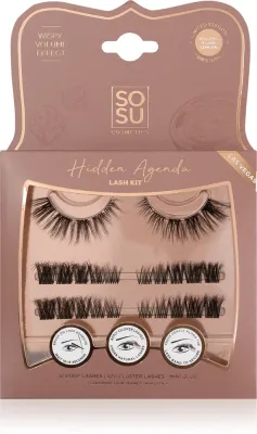 SOSU Cosmetics Hidden Agenda Lash Kit - Искусственные ресницы Las Vegas, 1 шт