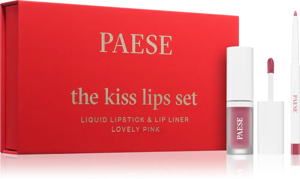 Paese The Kiss Lips Set Lovely Pink - Подарочный набор оттенка 03 Прекрасный розовый, оттенок 03 Lovely Pink