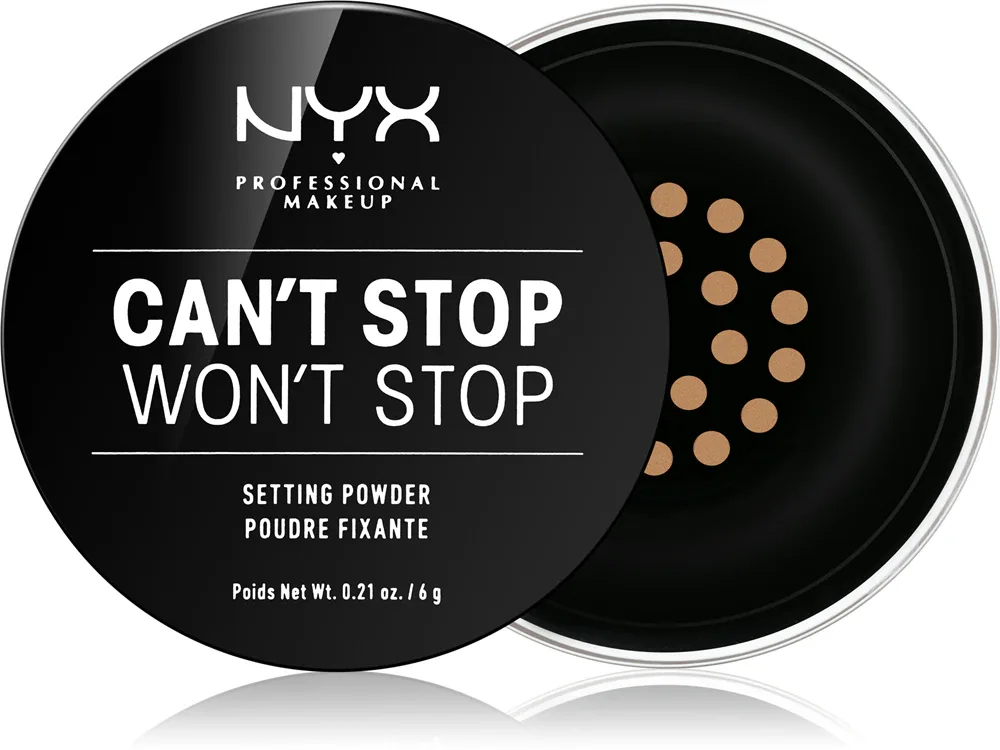 NYX Professional Makeup Can't Stop Won't Stop - Пудра сыпучая, 6 г, оттенок 03 Medium