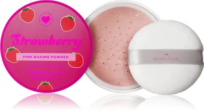 I Heart Revolution Milkshake Strawberry - Матирующая пудра для лица, 22 г