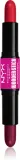 NYX Professional Makeup Wonder Stick Cream Blush - Палетка двустороннего стика для контурирования, 2 г, оттенок 05 Bright Amber and Fuchsia — фото 1