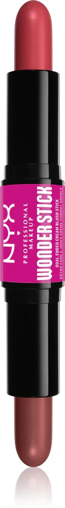 NYX Professional Makeup Wonder Stick Cream Blush - Палетка двустороннего стика для контурирования, 2 г, оттенок 03 Coral N Deep Peach