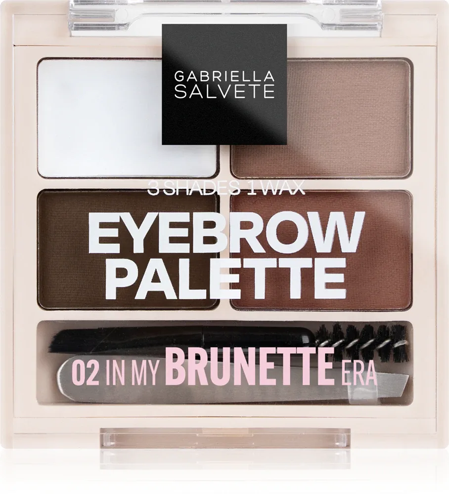 Gabriella Salvete Eyebrow Palette - Палетка теней для век: набор для создания бровей, 5.2 г, оттенок 02 In My Brunette Era