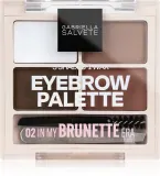 Gabriella Salvete Eyebrow Palette - Палетка теней для век: набор для создания бровей, 5.2 г, оттенок 02 In My Brunette Era — фото 1