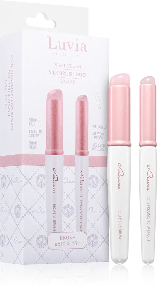 Luvia Cosmetics Silk Brush Duo Candy - Набор кистей, 2 шт