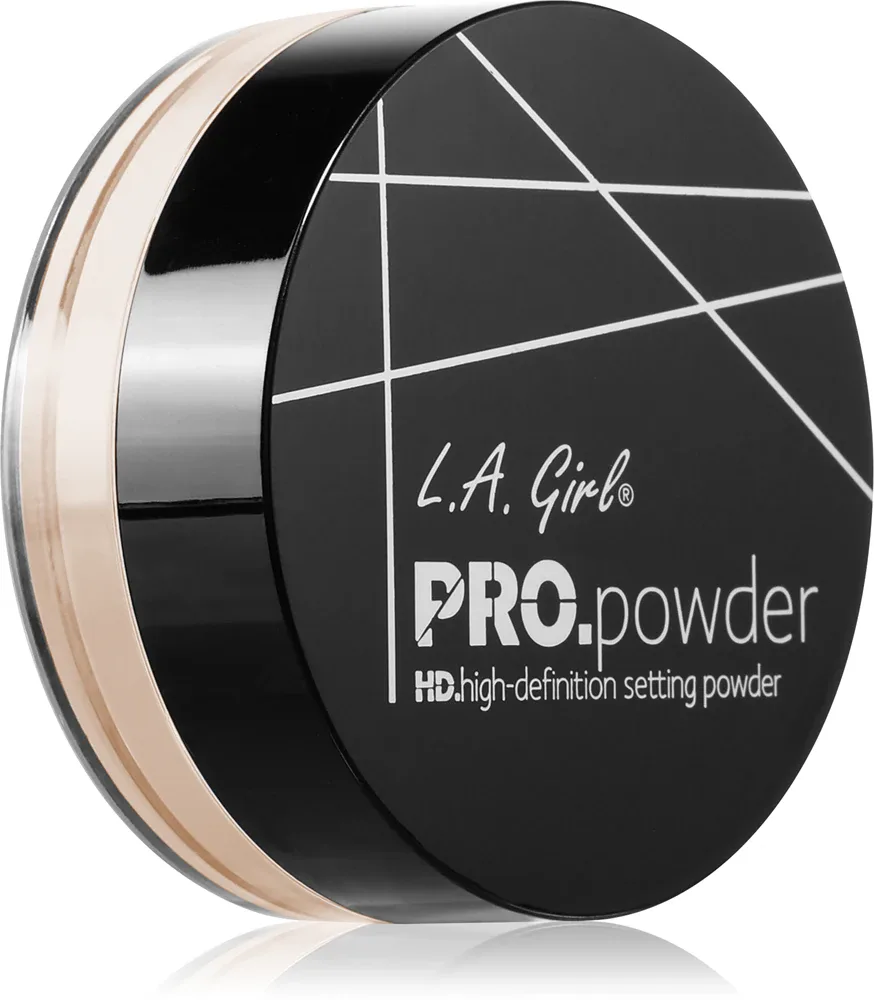 L.A. Girl Cosmetics PRO. Powder - Пудра для лица, фиксирующая и матирующая, 5 г, оттенок Banana Yellow
