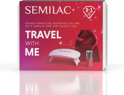 Semilac Set Travel With Me - Набор для маникюра в путешествии, 1 шт
