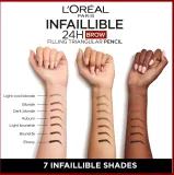 L’Oreal Paris Infaillible 24h Filling Triangular Pencil - Точный водостойкий карандаш для бровей, 1 мл, оттенок Auburn — фото 4