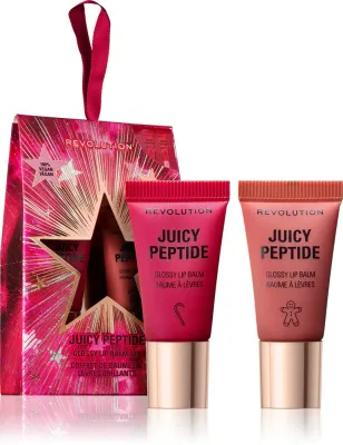 Makeup Revolution Xmas 2025 Juicy Peptide - Праздничный набор подарочный для губ, 1 шт