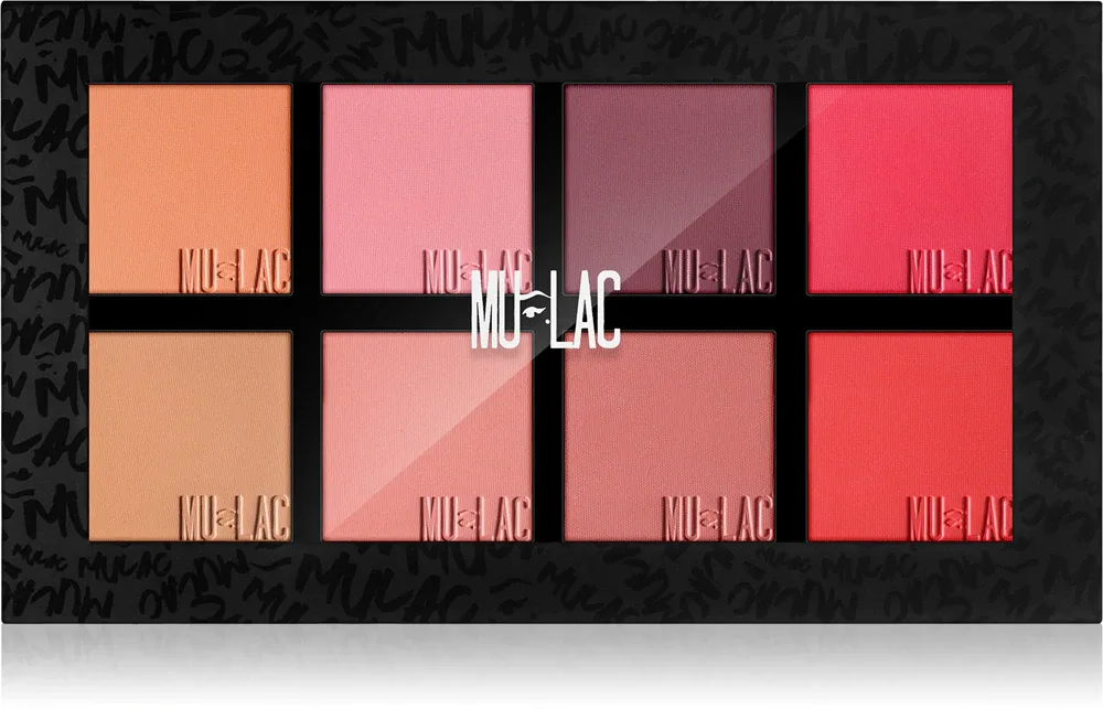 Mulac Cosmetics Moody Blushes - Палетка розы, 8 г