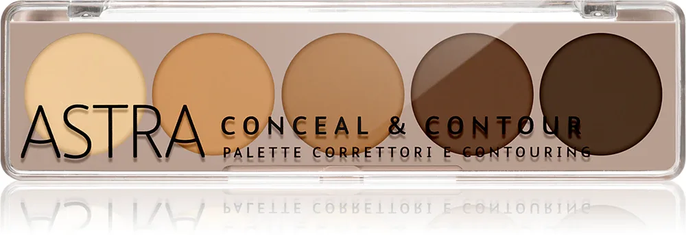 Astra Make-up Palette Conceal & Contour - Палитра корректоров, 6.5 г