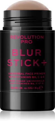 Revolution PRO Blur Stick + - База под макияж, уменьшающая поры с витаминами B, C, E, 30 г