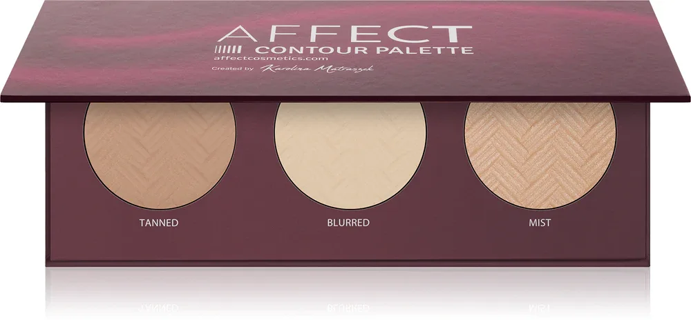 Affect Contour Palette - Палетка для контурирования лица, 3 г