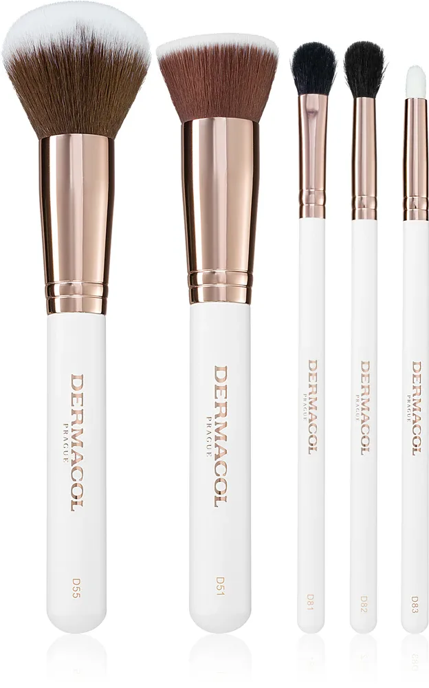 Dermacol Accessories Master Brush by PetraLovelyHair - Кисти для макияжа Rose Gold Rose Gold, 5 шт