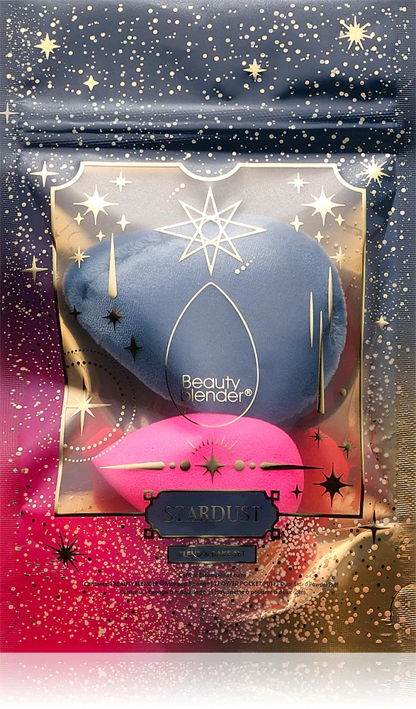 beautyblender Stardust Blend & Bake Set - Кисть для макияжа + чехол, 2 шт