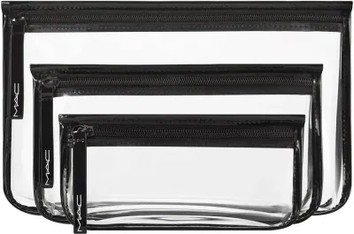 Косметичка MAC Cosmetics Cosmetic Bag Trio дорожная, на молнии, 1 шт
