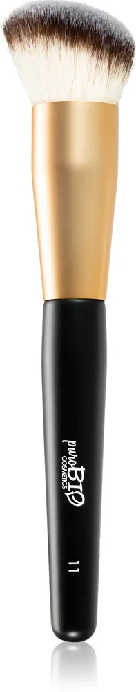 puroBIO Cosmetics N11 - Кисть для румян и бронзатора, 1 шт