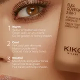 KIKO Milano Full Coverage 2-In-1 - Тональная основа: подкладка и корректор 2 в 1, 25 мл, оттенок 170 Neutral — фото 7