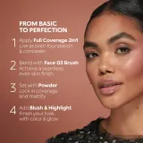 KIKO Milano Full Coverage 2-In-1 - Тональная основа: подкладка и корректор 2 в 1, 25 мл, оттенок 170 Neutral — фото 8