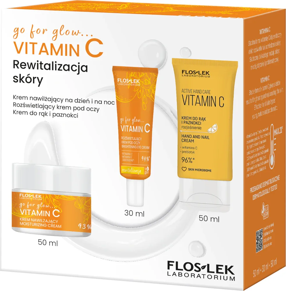 FlosLek Laboratorium Go For Glow Vitamin C - Подарочный набор с ревитализирующим действием