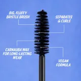 theBalm Big Fan Maximizing Mascara - Тушь для ресниц для большего объема и эффекта плотных ресниц, 8.2 мл — фото 3