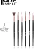 flormar Nail Art Brush Set - Набор кистей для ногтей, 6 шт — фото 2