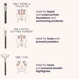 ZOEVA The Artists Brush Set Silver - Набор кистей для косметики, 1 шт — фото 7