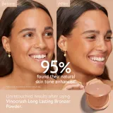 Caudalie Vinocrush Longlasting Bronzer Powder - Тройной компактный тональный крем с эффектом осветления, 8.5 г — фото 2