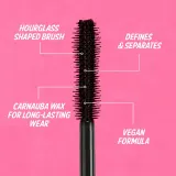 theBalm Big Fan Defining Mascara - Тушь для ресниц для эффекта удлиненных и разделенных ресниц, 8.2 мл — фото 3