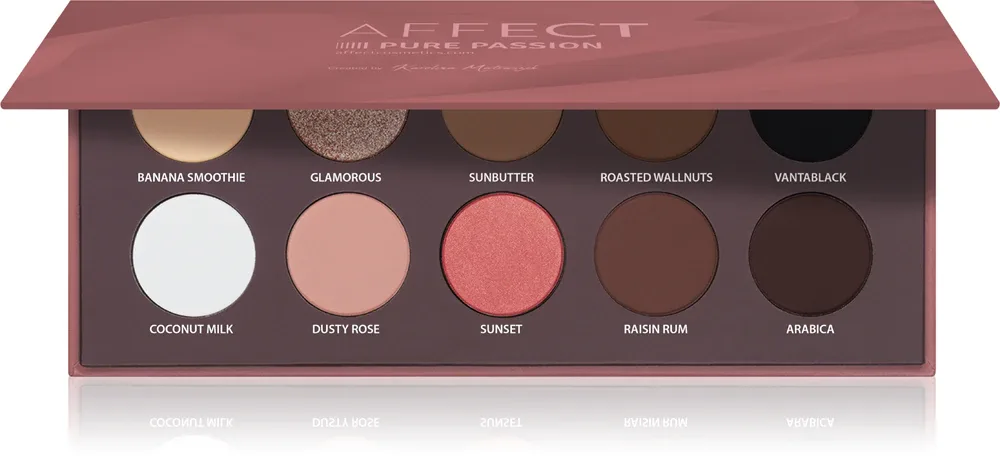 Affect Pressed Eyeshadow Palette - Палетка теней для век: палетка теней для век, 10 г, оттенок Pure Passion