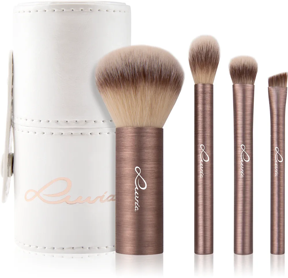 Luvia Cosmetics Prime Vegan Mini - Набор кистей для путешествий, 4 шт