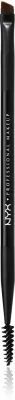 NYX Professional Makeup Pro Dual - Кисть для стилизации бровей, 1 шт