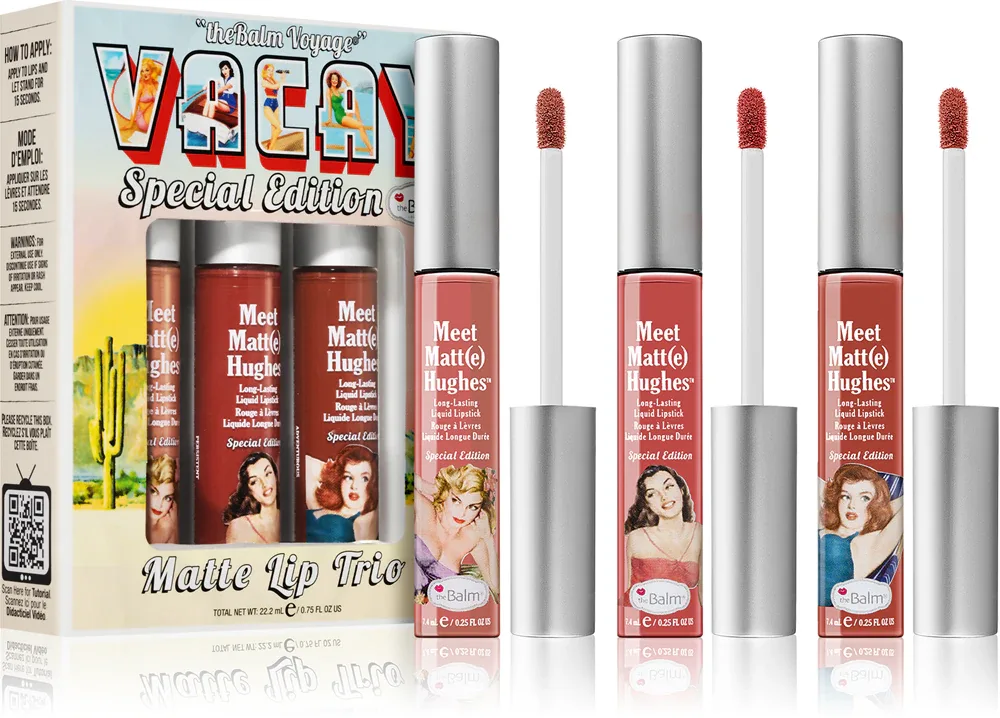 theBalm X Model Roz Voyage - Набор матирующей косметики для губ