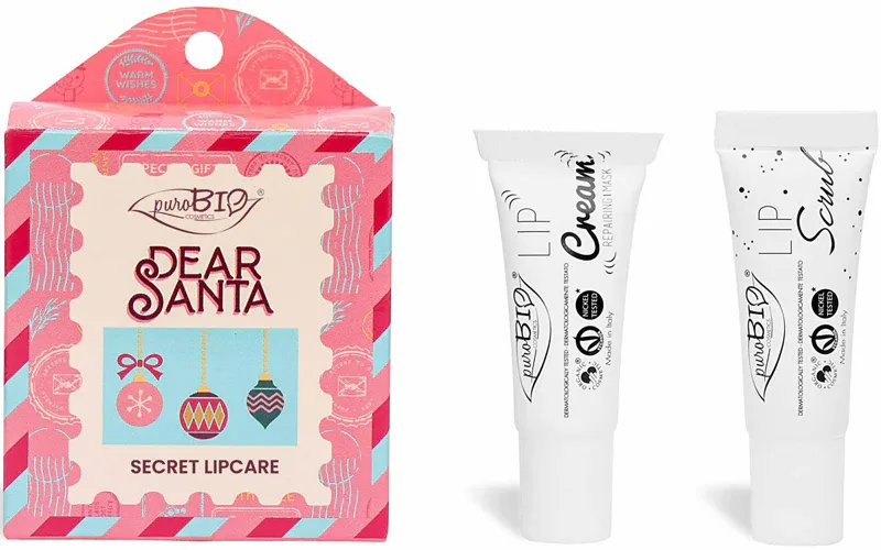 puroBIO Cosmetics Dear Santa SECRET - Подарочный набор для губ, 2 шт