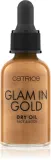 Catrice Glam In Gold Dry Oil - Сухое масло с блестками для лица и тела, 30 мл, оттенок 010 Stay Golden! — фото 1