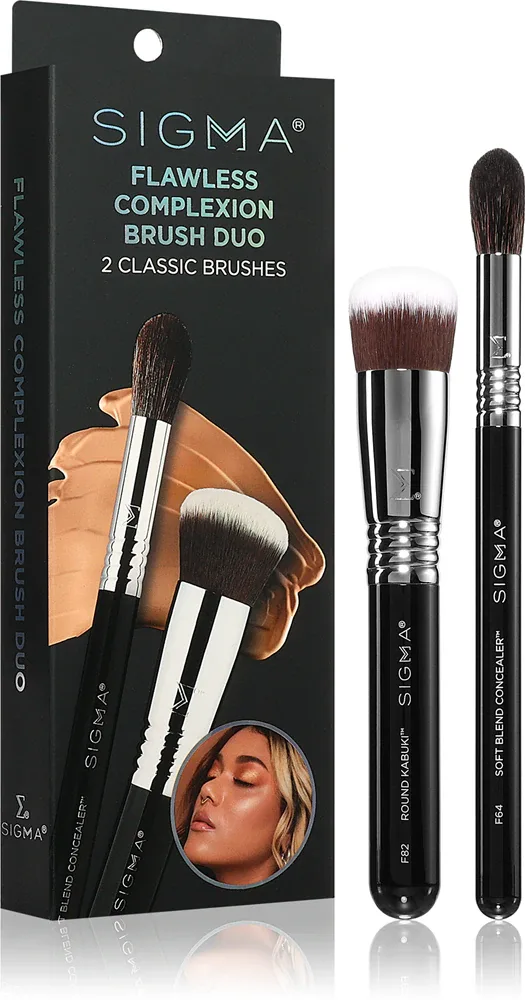 Sigma Beauty Brush Duo Flawless Complexion - Набор кистей для идеального макияжа, 2 шт