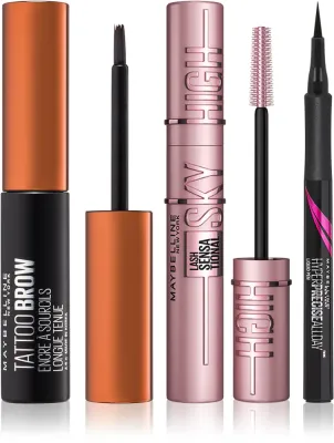 MAYBELLINE NEW YORK Make-Up Set - Набор косметики для глаз и бровей Medium Brown по выгодной цене Medium Brown, 3 шт