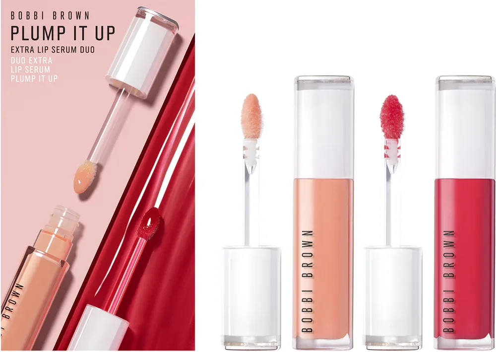 Bobbi Brown Promotional Flex Sets Extra Plump&Shine Lip Duo - Подарочный набор для губ, 2 мл