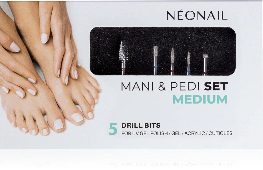 NEONAIL Mani & Pedi Set Medium - Набор для маникюра, 5 шт