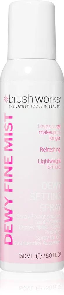 Brushworks Dewy Fine Mist - Спрей для фиксации макияжа, 150 мл