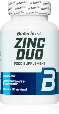 Биологически активная добавка BioTechUSA Zinc Duo цинк в таблетках, для волос, кожи и ногтей, 60 таблеток