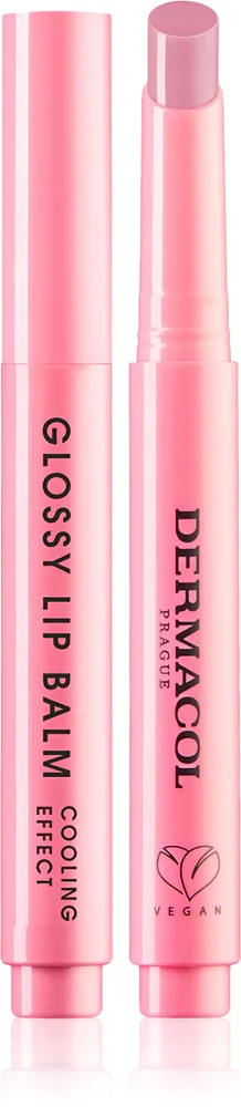 Dermacol Glossy Lip Balm - Уходовый блеск для губ с охлаждающим эффектом, 2.2 г, оттенок аромат  02 Tutti Frutti