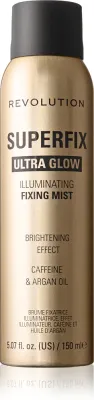Makeup Revolution Superdewy Superfix - Розовое сияние: фиксирующий спрей, 150 мл