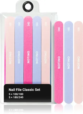 Набор пилочек для ногтей Notino Nail File Classic Set 100/180x5 180/240x5, 10 шт