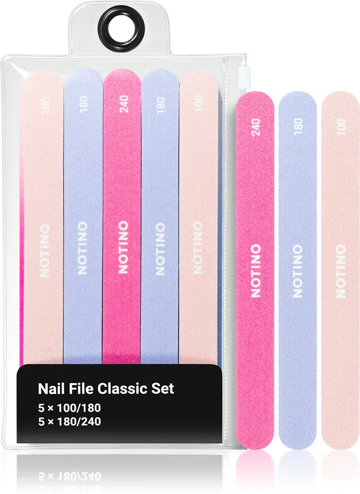 Набор пилочек для ногтей Notino Nail File Classic Set 100/180x5 180/240x5, 10 шт